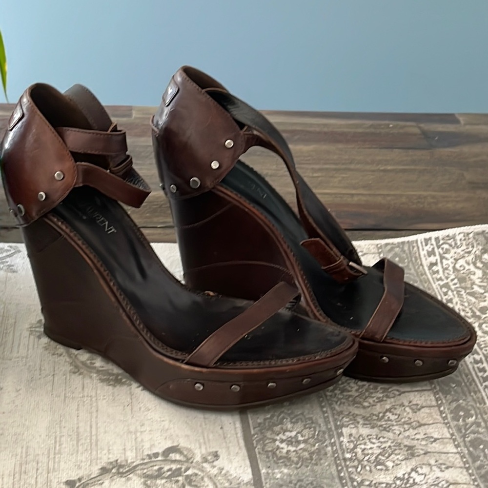 Yves Saint Laurent -Rive Gauche Wedges